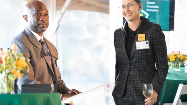 Read the story: Claire Solot ’92 and Justice Charles E. Wilson ’02 Honored at Annual Reception