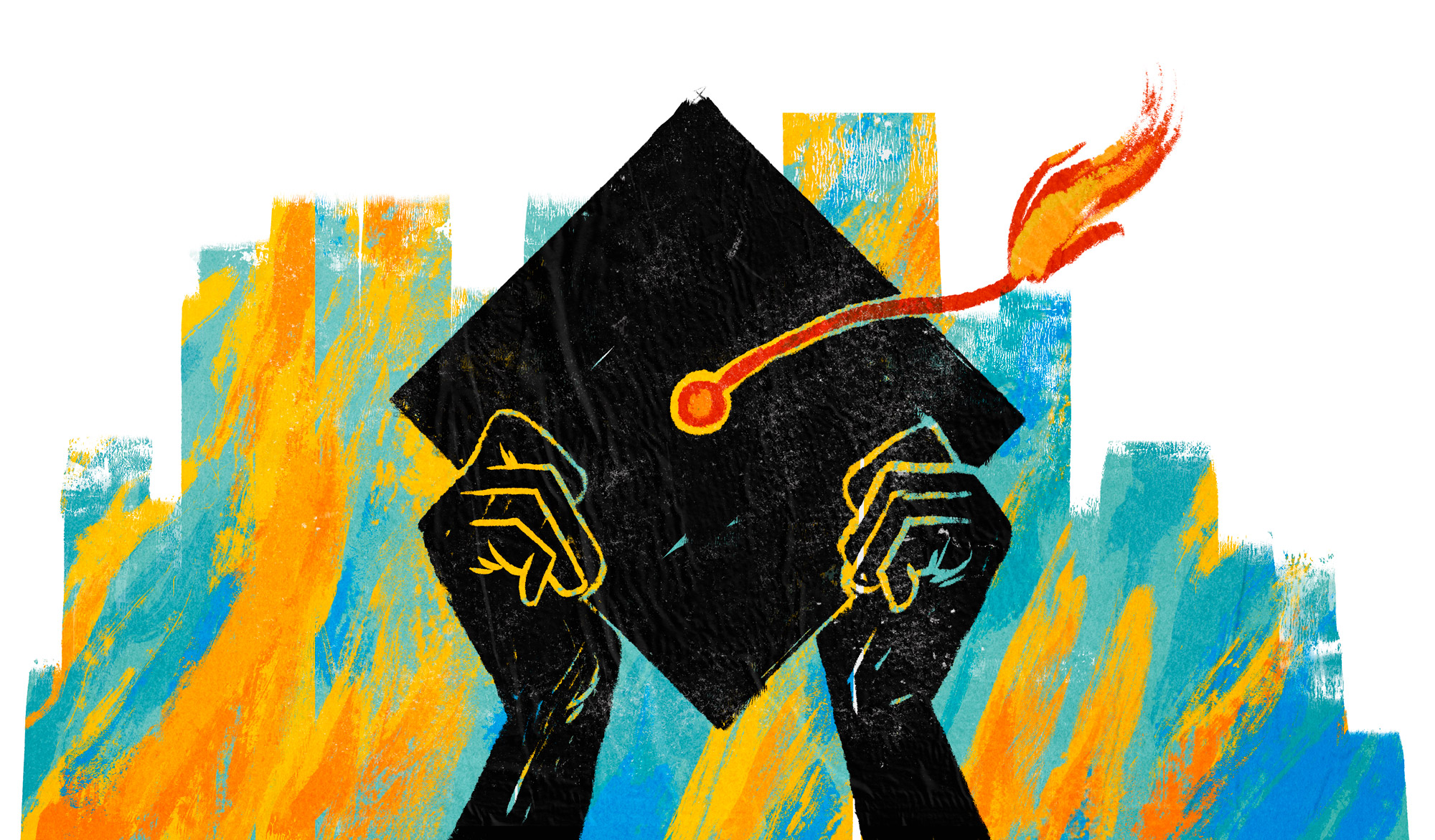 An illustration of a mortarboard