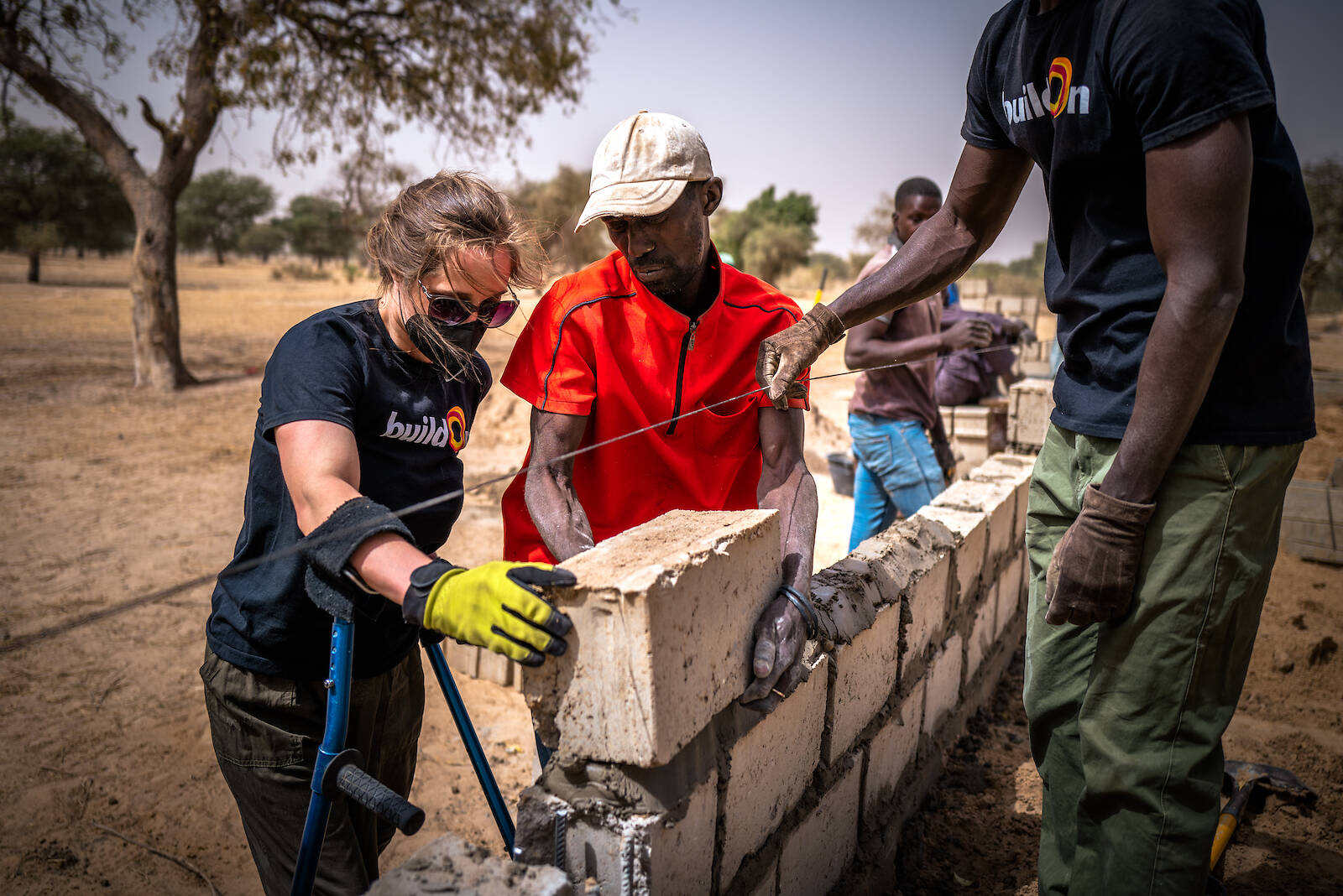 Antonia DeMichiel on the jobsite in Senegal