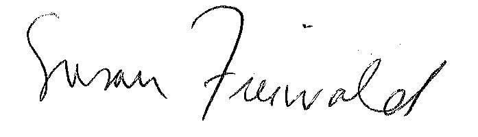 Susan Freiwald's signature