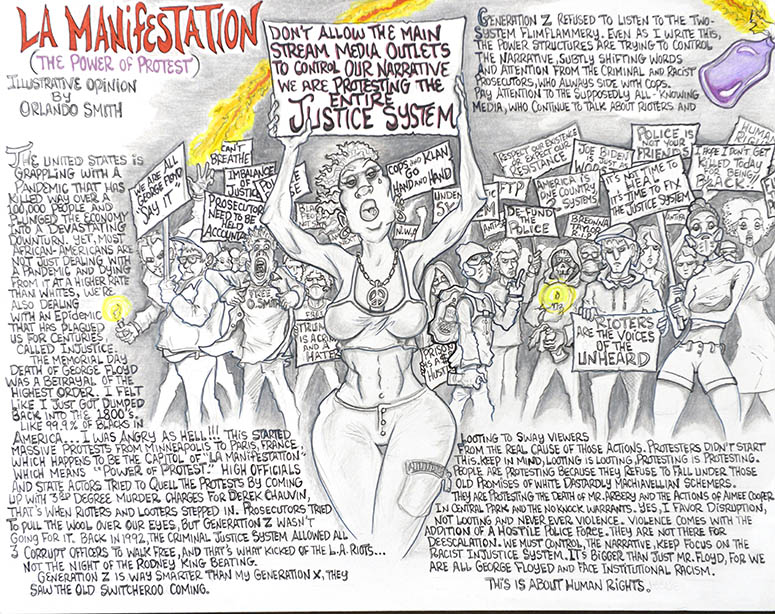 Comic "La Manifestation" by Orlando Smith