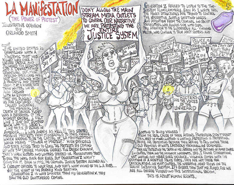 Comic "La Manifestation" by Orlando Smith