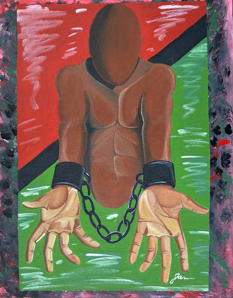 Painting "My Chained Response" by Jason Perry