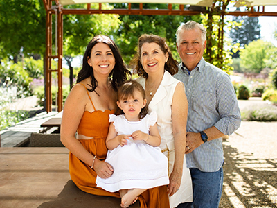 Beth Wall Hanson with family