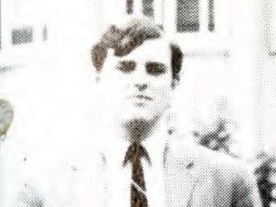 Mr. Garrett on campus in 1970