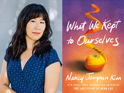 Nancy Kim with book cover