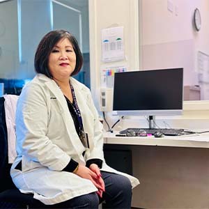 Janice Mark in a lab