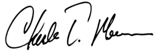 Dean Charles T. Moses' signature