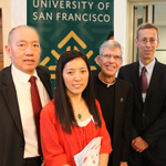 USF Professor Kwong, Fr. Privet and Craig Allen, Deputy Assistant Secretary for Asia U.S. Dept. of Commerce