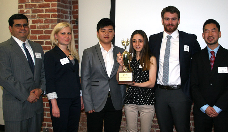 Northern California local champions of the 2016 Chartered Financial Analyst (CFA) Institute Research Challenge