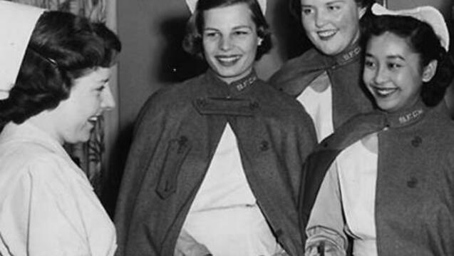 SFCW nursing students at St Joseph's College of Nursing, 1951.