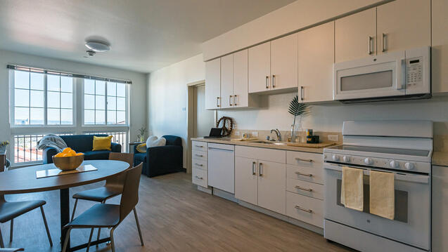 kitchen in lone mountain east residence hall