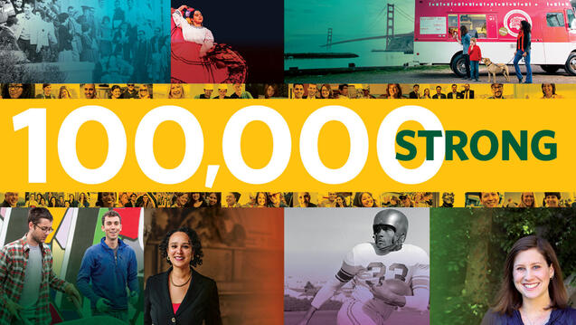 100000 Strong with collage of student photos