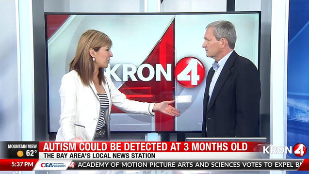 William Bosl on TV talking about his research