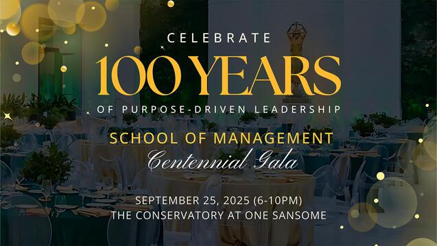 Read event details: USF School of Management Centennial Gala