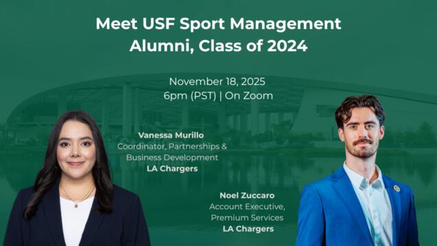 Read event details: MS in Sport Management | Meet an Alum