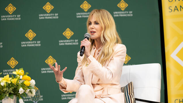 Nicole Kidman on stage at the Silk Speakers Series