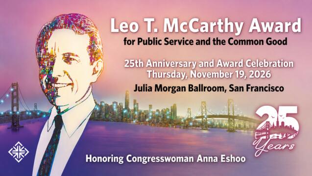 Read event detail: Leo T. McCarthy Award and 25th Anniversary Celebration
