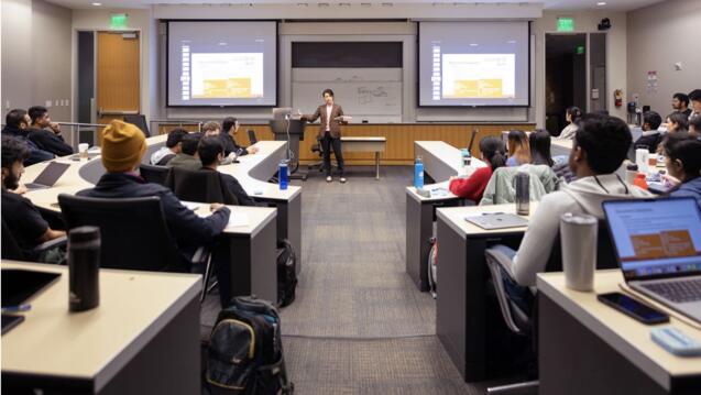 Classroom of students