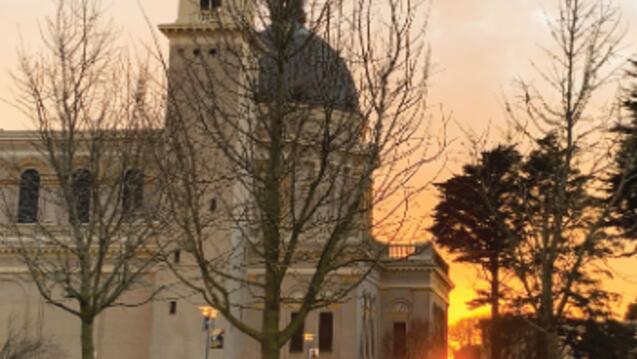 St. Ignatius Church at sunset