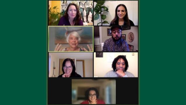 A Zoom meeting featuring panelists from the event, "Humanizing Education: Paulo Freire's Legacy"