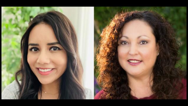 Violeta Murrieta and  Gena Castro Rodriguez, faculty in the Counseling Psychology Department.