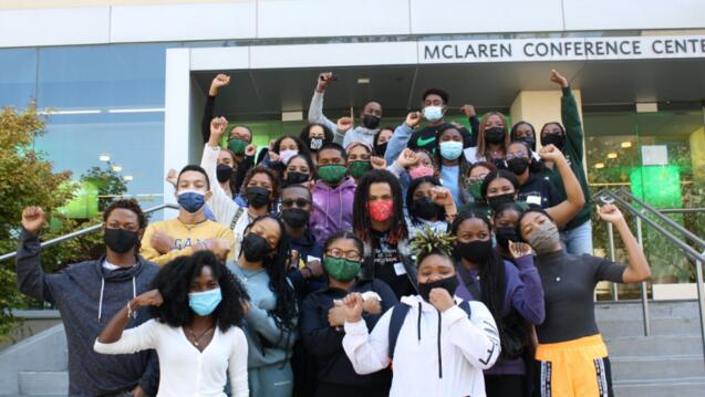 USF Students in front of McLaren Conference Center