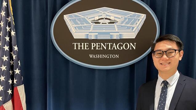 Ethan Tan at the Pentagon
