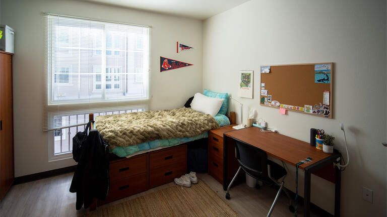 Dorm room in Lone Mountain.