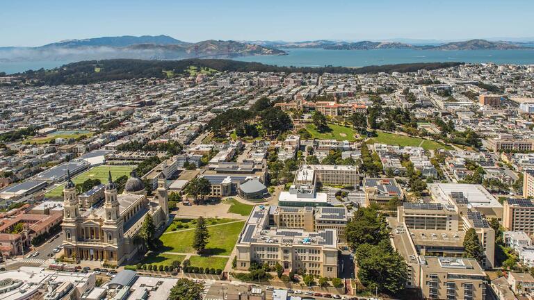 Aerial view of USF