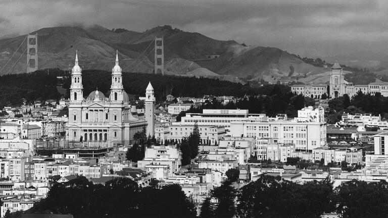 USF campus from a distance, seen in 1961