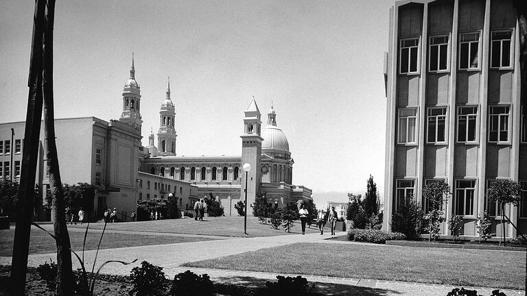 A look at lower campus in 1967