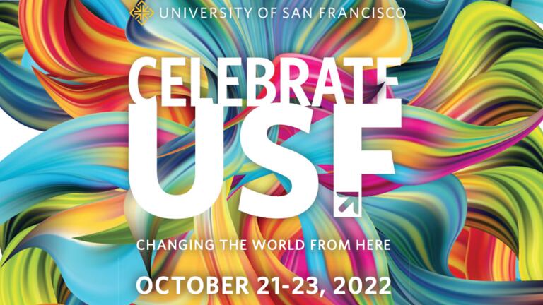 CelebrateUSF campaign poster for Oct. 21-23 event