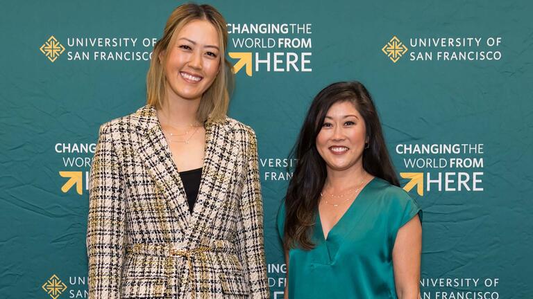 Kristi Yamaguchi and Michelle Wie West