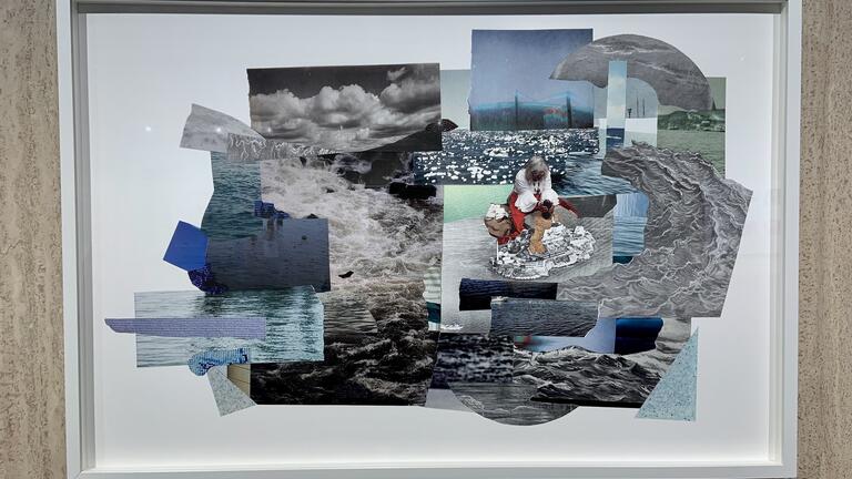Katie Dorame, "Grinding Acorns Over You," inkjet print: digitized collage, 2019