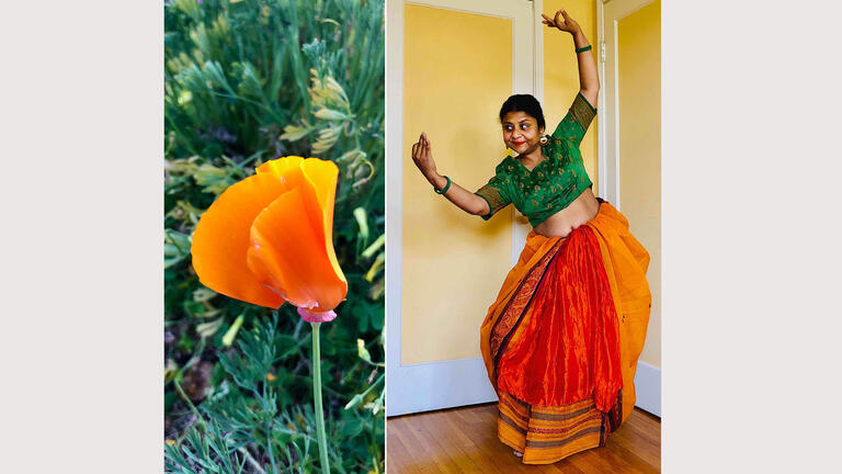 Barnali Ghosh, "Happy Poppy," photograph, 24” x 24”, 2021