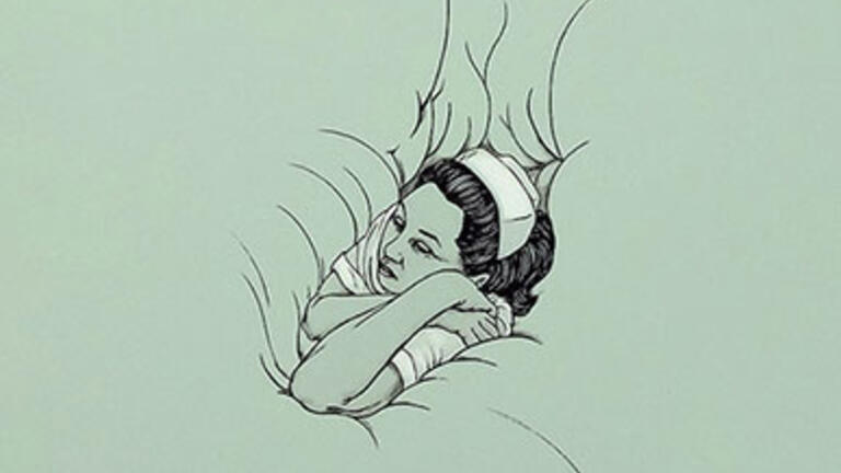 Wedged Nurse, Ink on paper, 2006