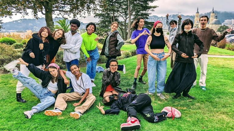 Student in Intro to Performing Arts and Social Justice class