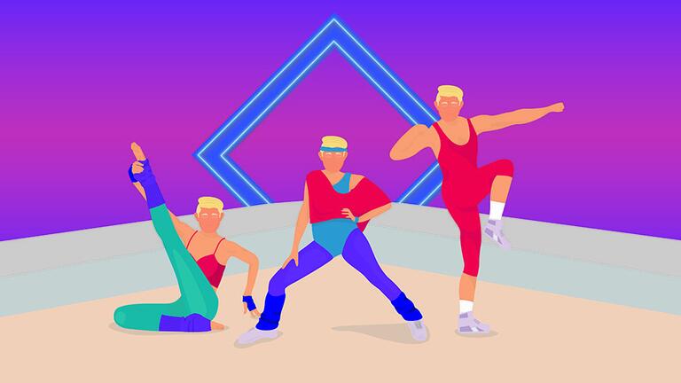 Kristie Lang, "Anti-Trump Aerobics," 2017. Concept image for project by artists Liat Berdugo and Margaret McCarthy