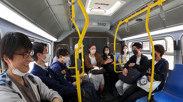 University of Tokyo students on Muni