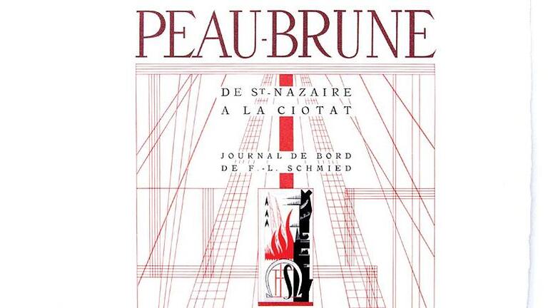 Cover of "Peau Brune de St. Nazaire à la Ciotat" by Swiss Illustrator François-Louis Schmied