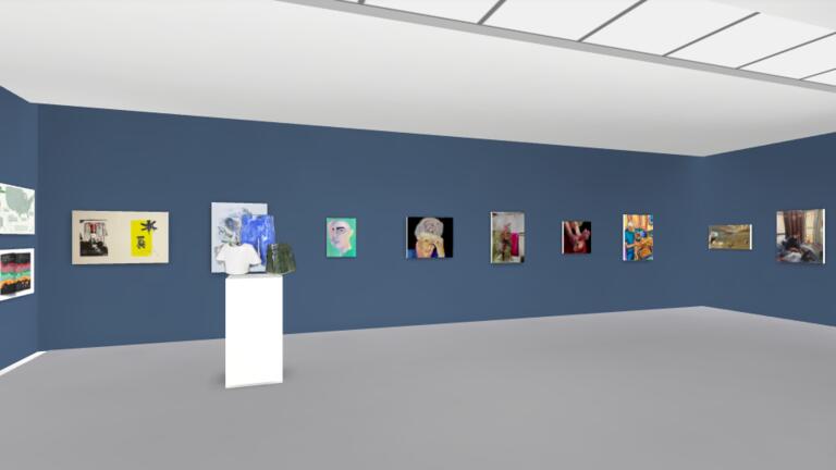 Virtual set up of the exhibit