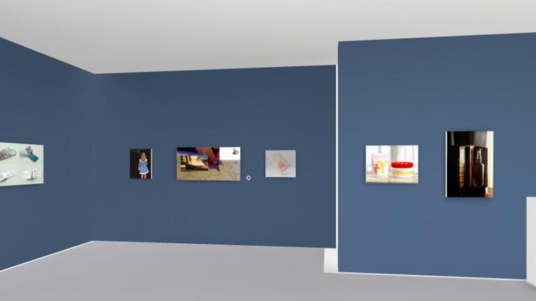 Virtual set up of the exhibit