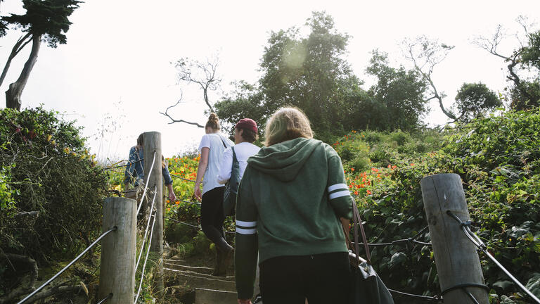Students in Golden Gate Park