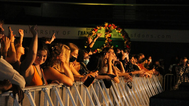 Students at Dons Night Out concert