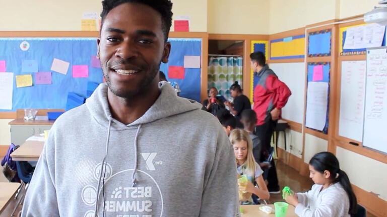 Equity intern in classroom