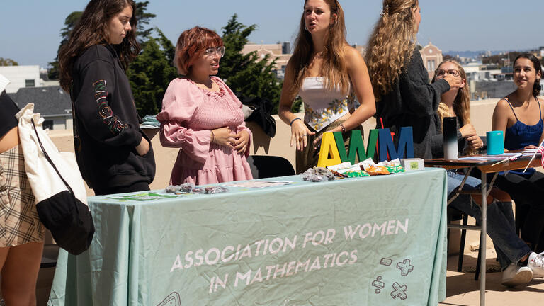 Association for Women in Mathematics at the Involvement Fair