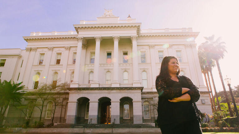 USF student in Sacramento