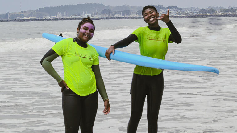 Surfers from Brown Girl Surf