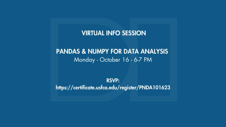 Flyer for virtual Info Session
